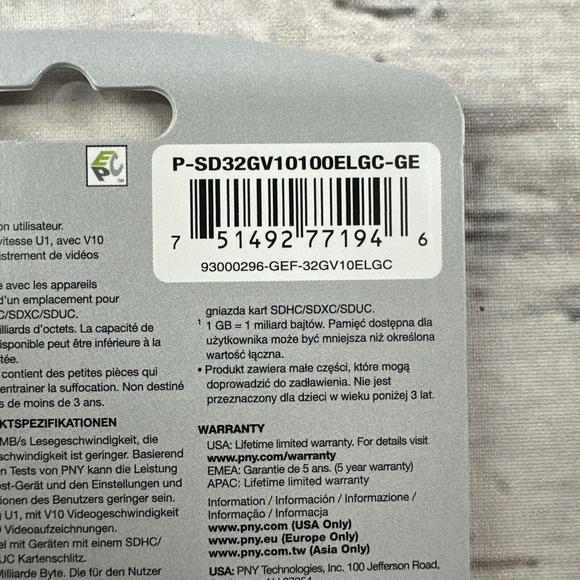 PNY Elite 32 Gb Trail Camera SDHC card Deer Hunting‎ Turkey P-Sd32gv New - Picture 5 of 5